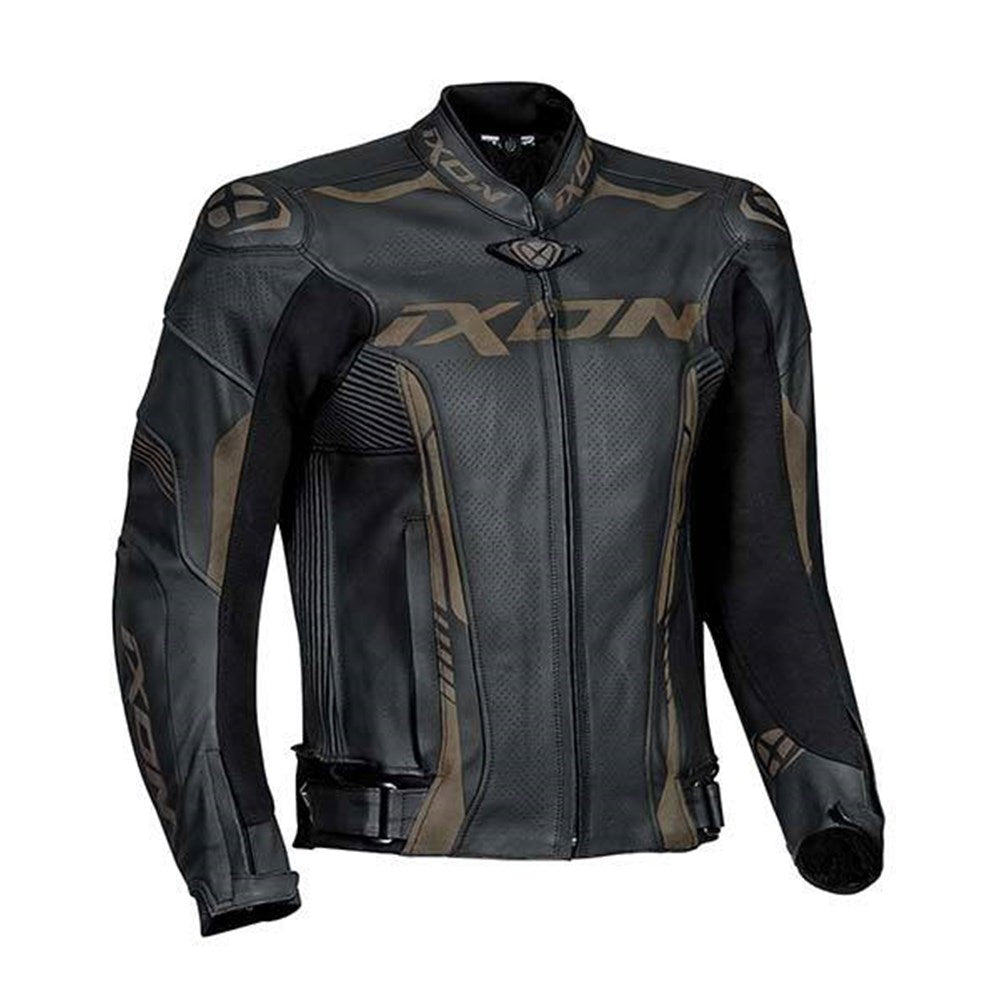 IXON VORTEX 2 LEATHER JKT BLK (MD) [ONC01] #