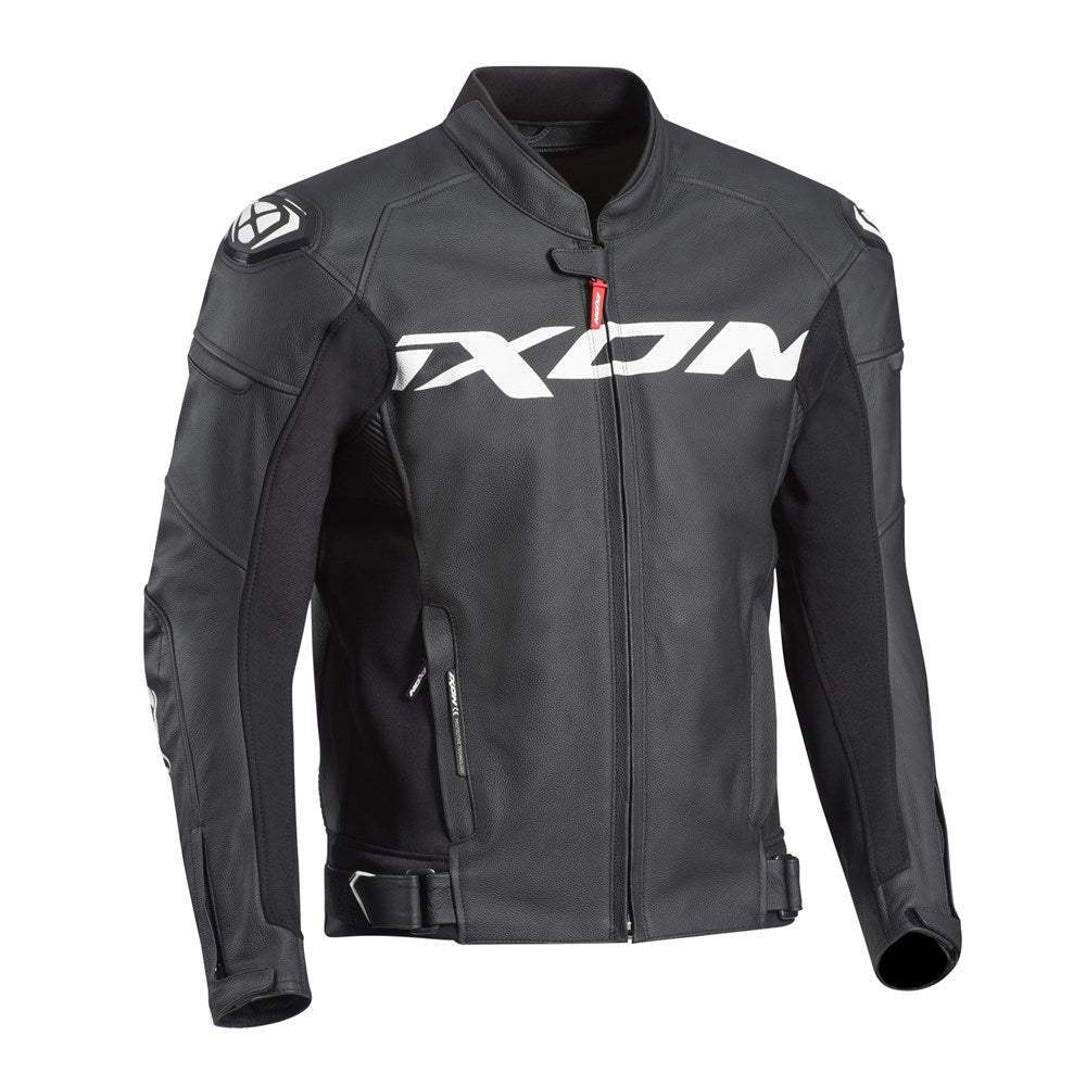 IXON SPARROW LEATHER JKT BLK WT (2XL) [ONC01] #