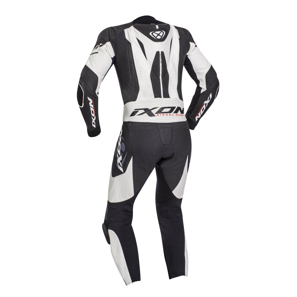 IXON JACKAL 1PC SUIT BLK/WHT (2XL)