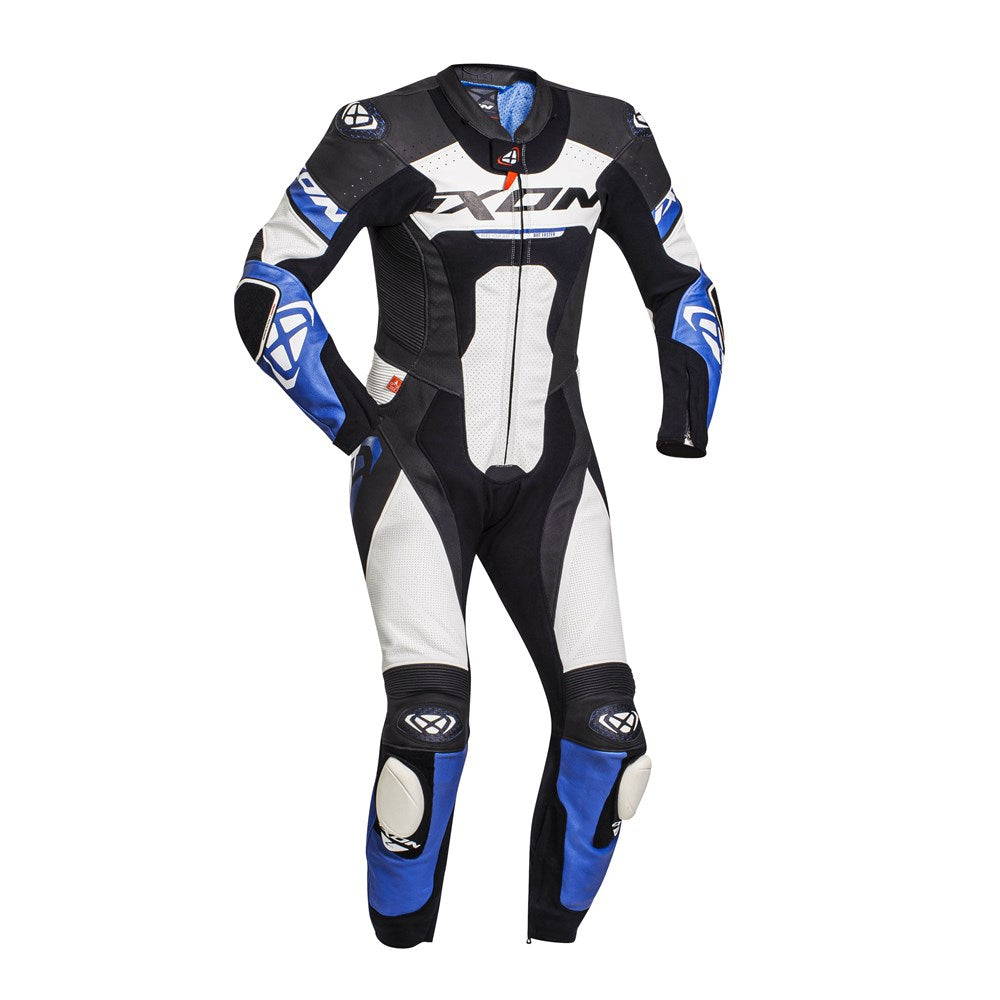 IXON JACKAL 1PC SUIT BLK/WHT/BLU (SM)