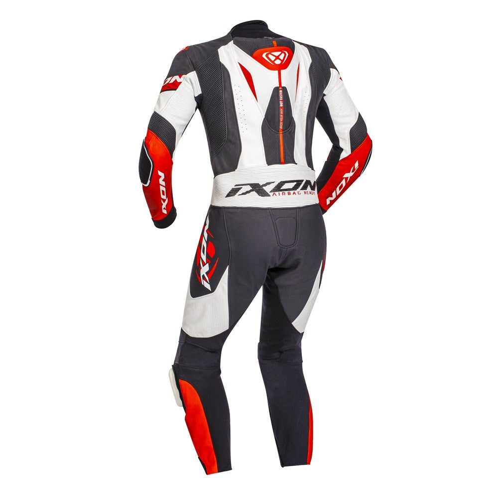 IXON JACKAL 1PC SUIT BLK/WHT/RED (LG)