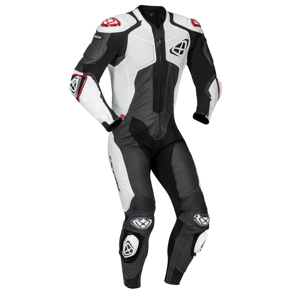 IXON VENDETTA EVO 1PC SUIT BLK/WHT (SM)