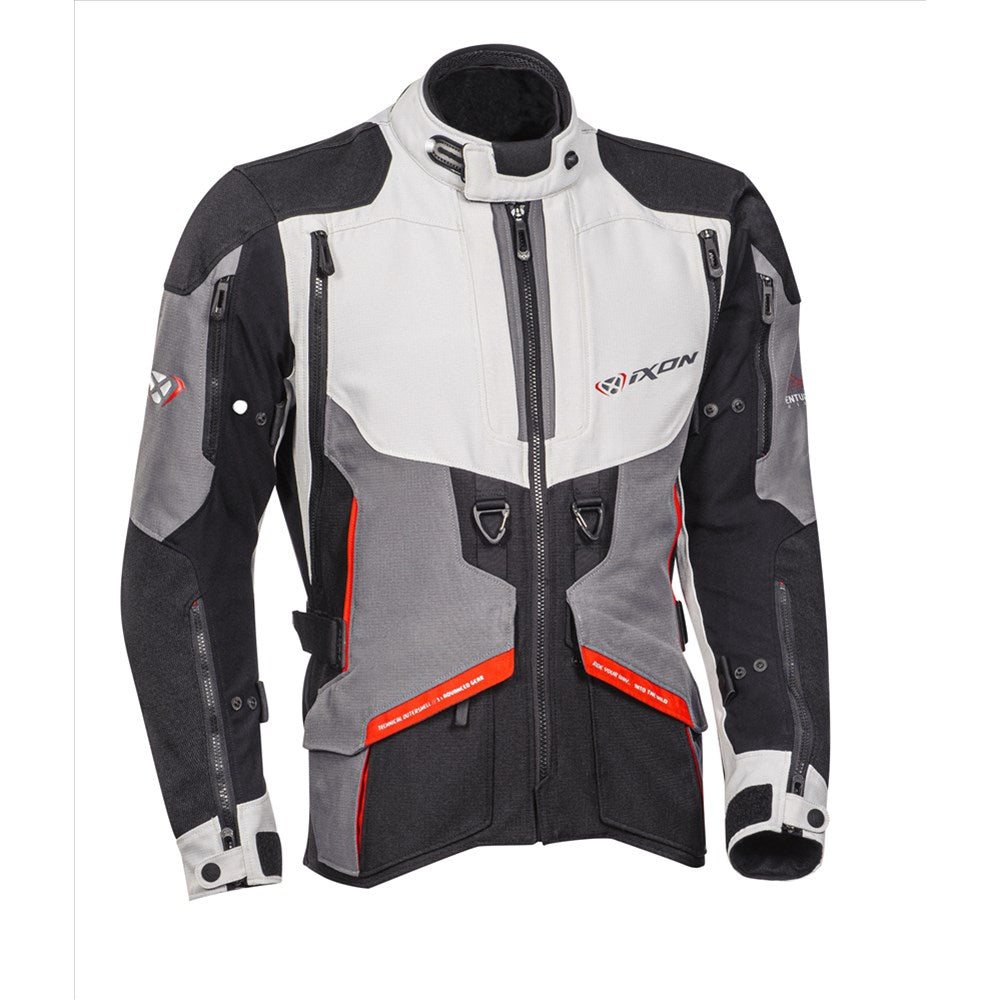 IXON RAGNAR JKT BLK/GRY/RED (3XL)  [ONC01] #