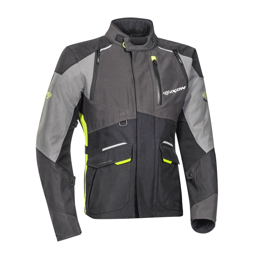IXON BALDER JKT BLK/GRY/BRT YEL (SM)  [ONC01] #