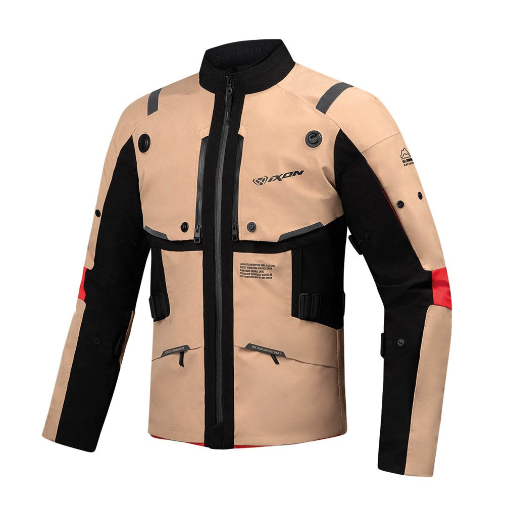 IXON M-SKEID JKT SAND/BLK/RED (XL)