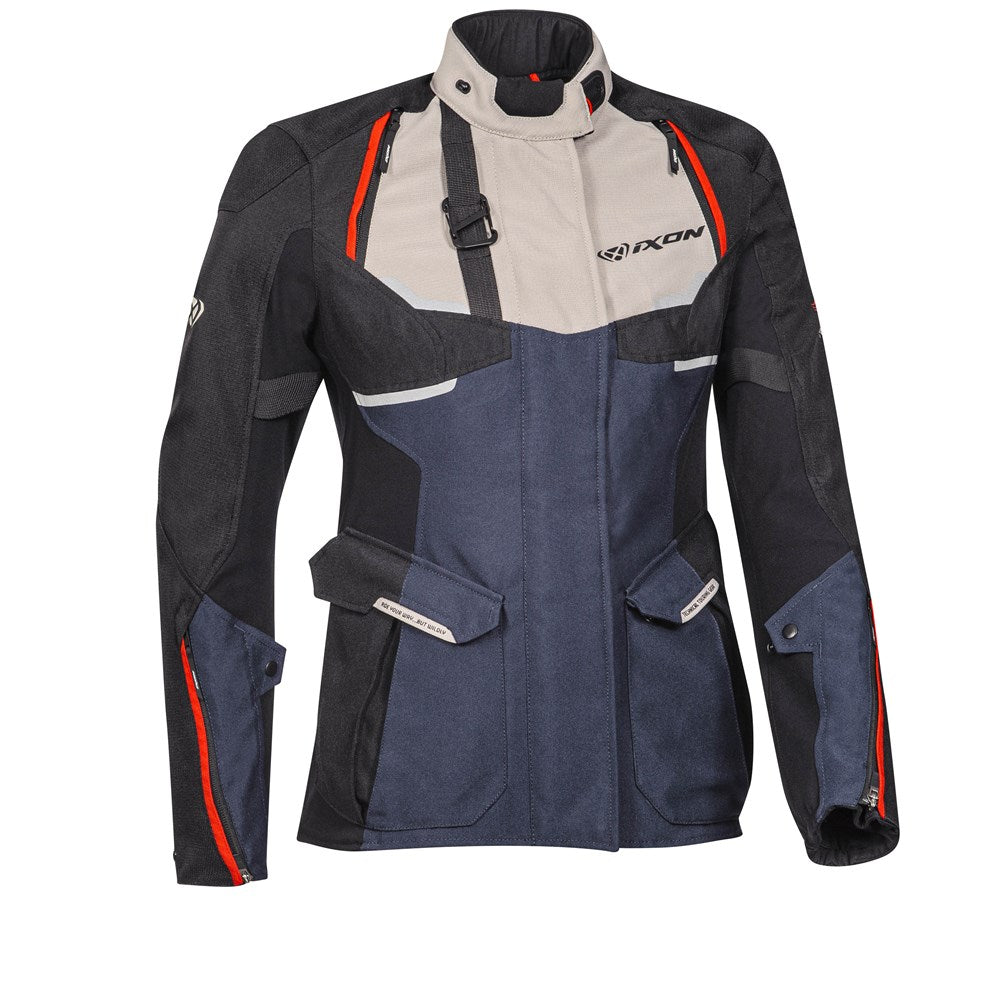 IXON EDDAS LADY JKT GRY/NVY/BLK (XL)  [ONC01] #