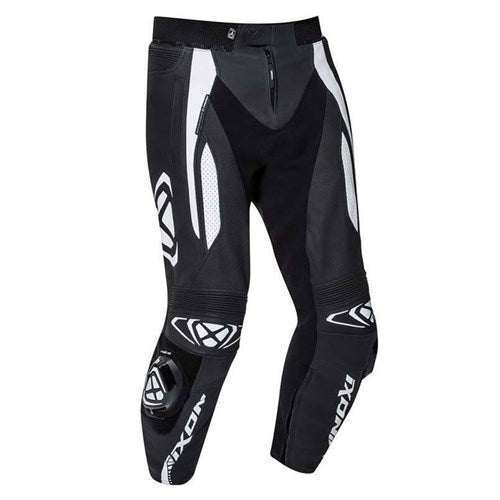 VORTEX 2 LEATHER PANT- BLACK/WHITE