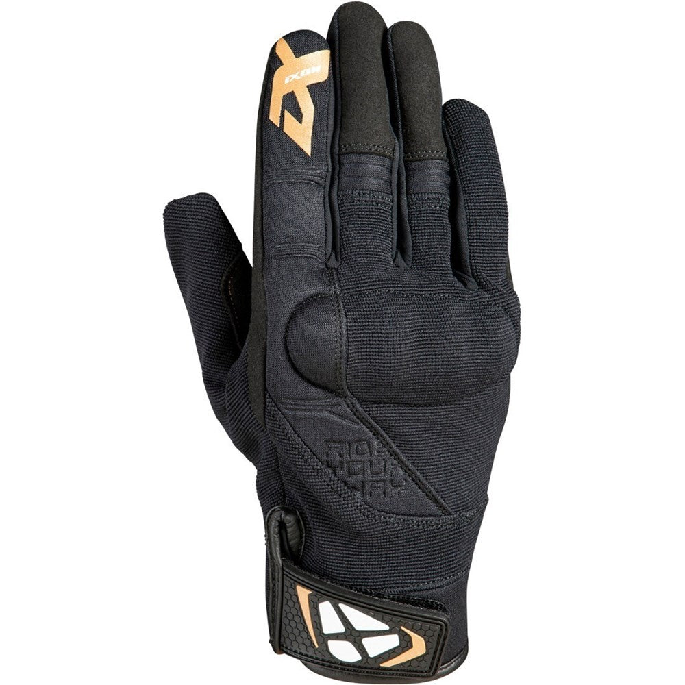 IXON RS DELTA LADY GLV BLK/WHT/GLD (XS) [ONC01] #