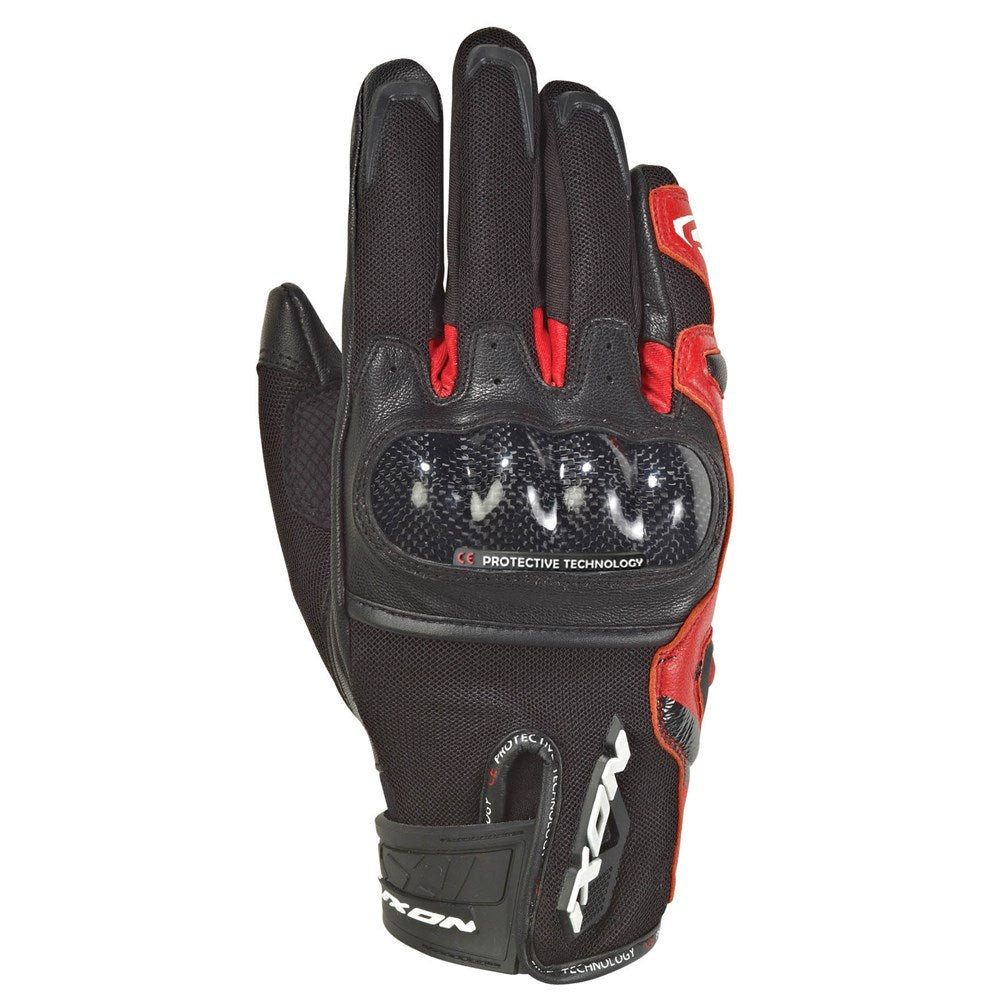 IXON RS RISE AIR GLV BLK/RED (SM) #
