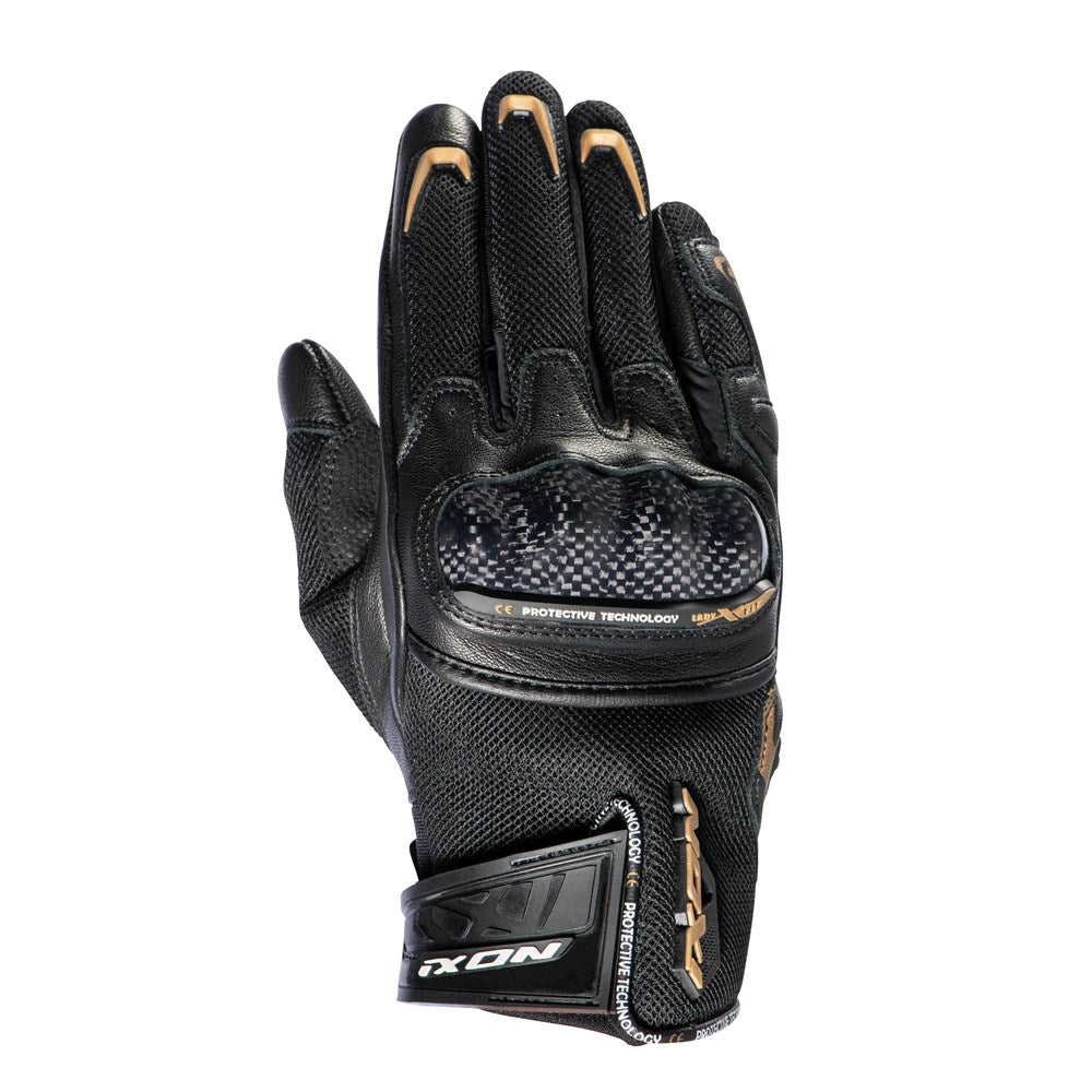 IXON RS RISE AIR LADY GLV BLK/GLD (XL) #