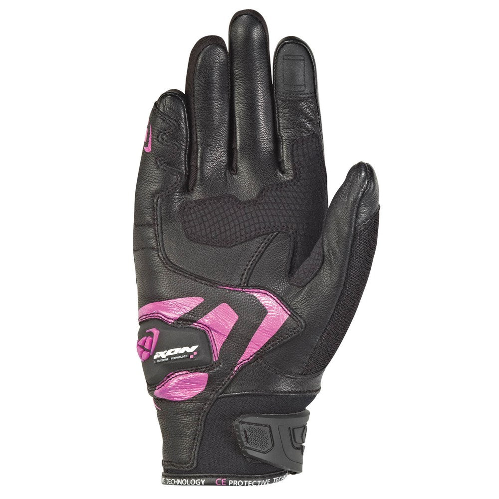 IXON RS RISE AIR LADY GLV BLK/FUS (LG) #