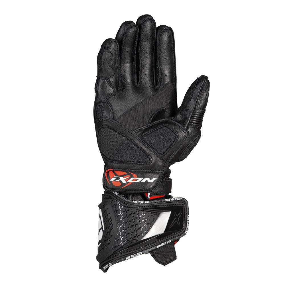IXON RS REPLICA GLV BLK/WHT (LG)