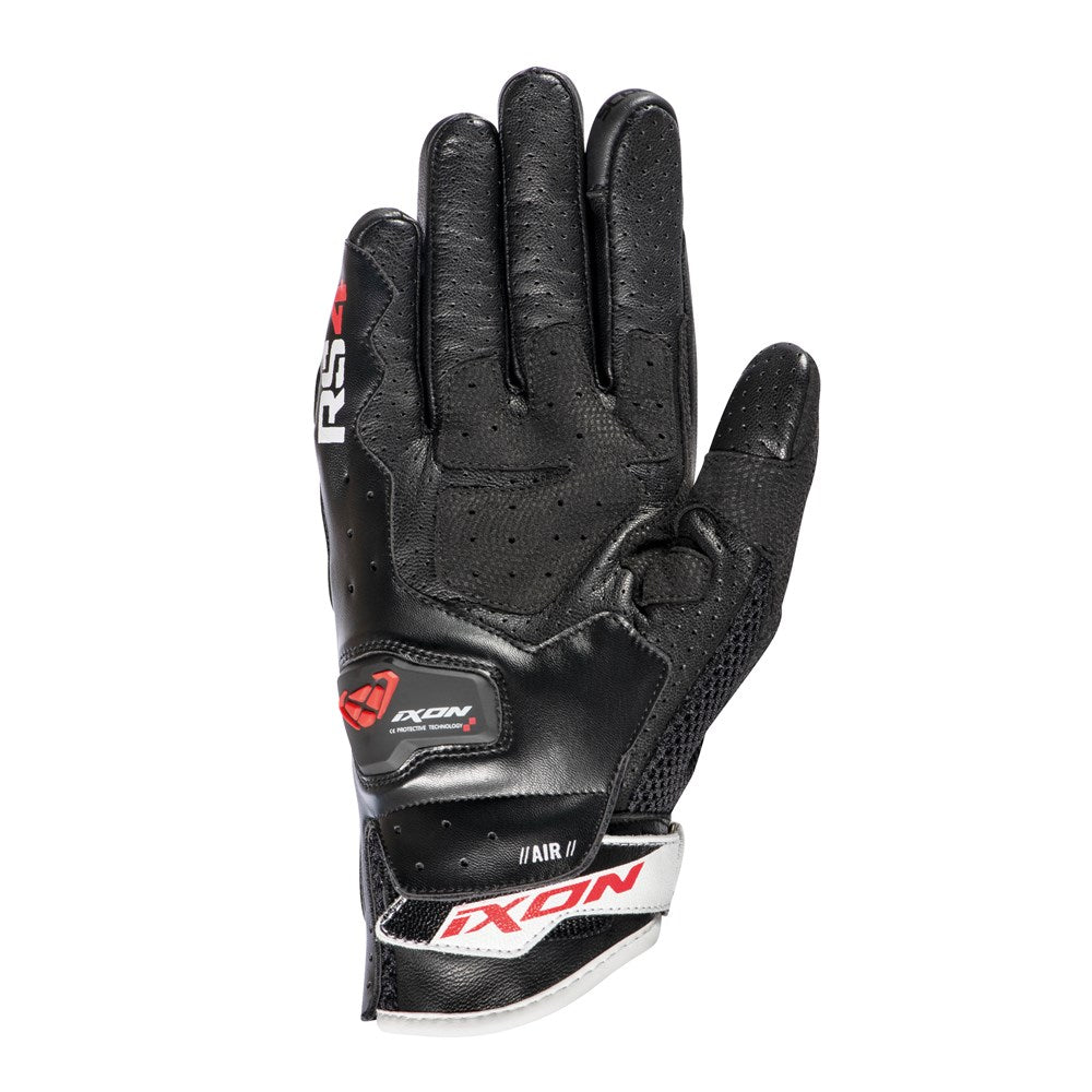 IXON RS4 AIR GLV BLK/RED/WHT (MD) [ONC01] #