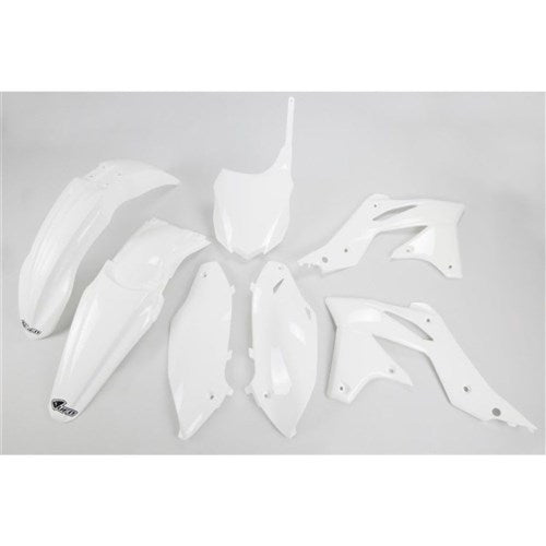 /#UFO KAWASAKI KX250F 2013 PLASTICS KIT (WHT) (WILL BECOME KAKIT219FE047)