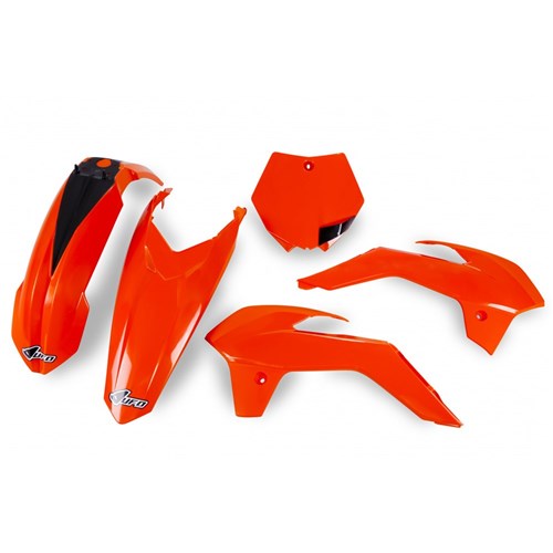 #UFO KTM 85 13-17 PLASTICS KIT (FLURO ORG)