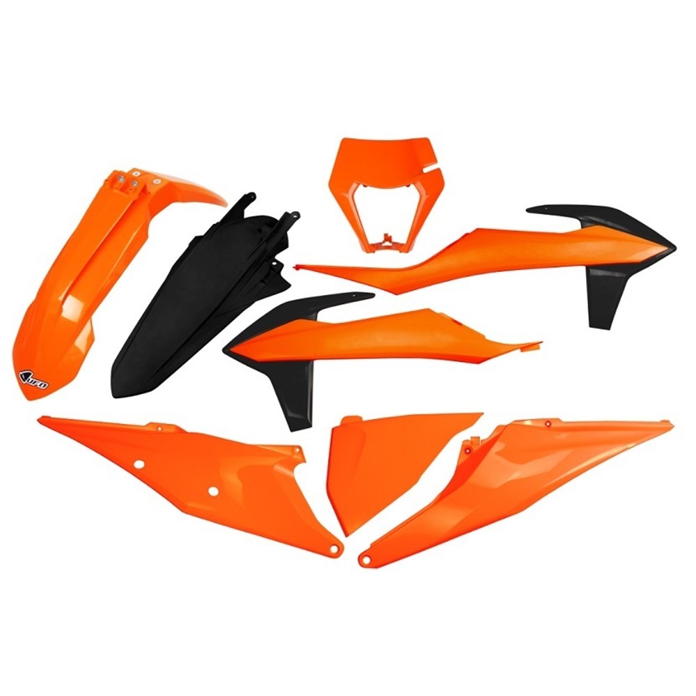UFO KTM PLASTICS KITS WITH H/LIGHT SHROUD EXC 20-23 OEM (USE KTKIT527FE999) #