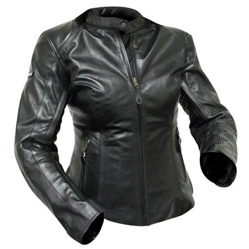 #RJAYS LADIES SPIRIT LEATHER JKT BLK (LG)