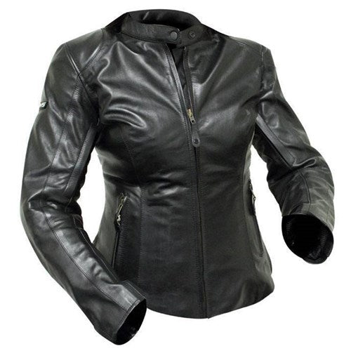 #RJAYS LADIES SPIRIT LEATHER JKT BLK (SM)