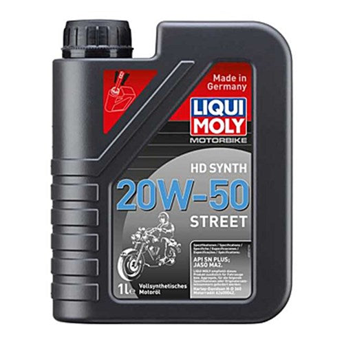 LIQUI MOLY 20W50 SYNTH H.D. STREET 1L 3816 (6 TO A BOX)