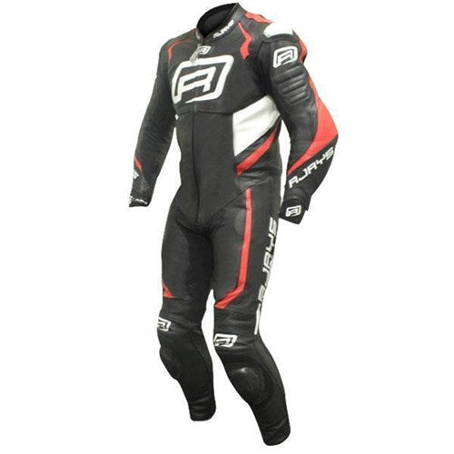 #RJAYS STEALTH III 1PC SUIT BLK/FL RED/WHT (50)