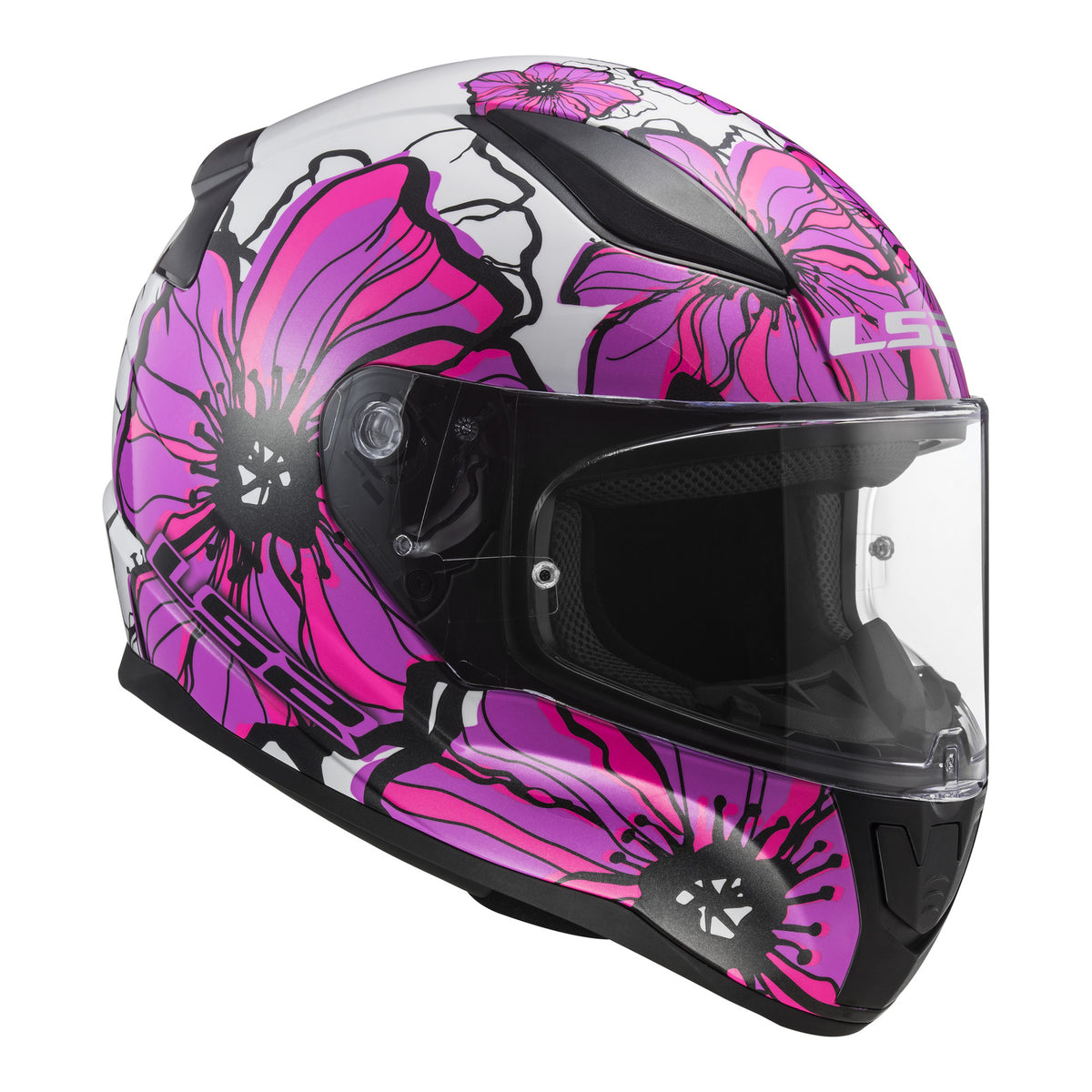 LS2 FF353 Rapid II Helmet - Poppies Pink 06