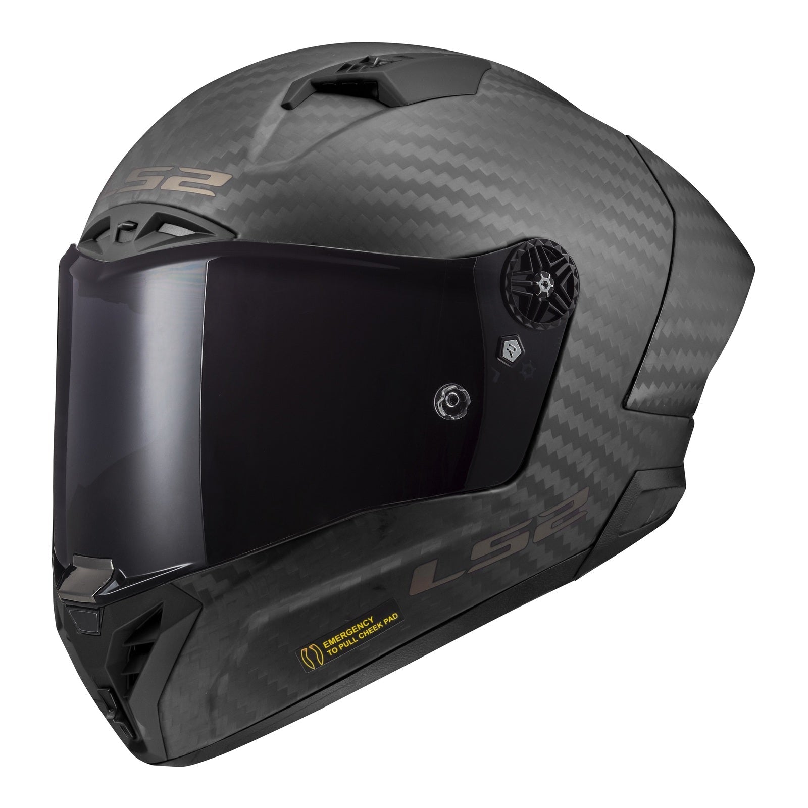 LS2 FF805C Thunder Carbon GP FIM Helmet - Matte Black 06