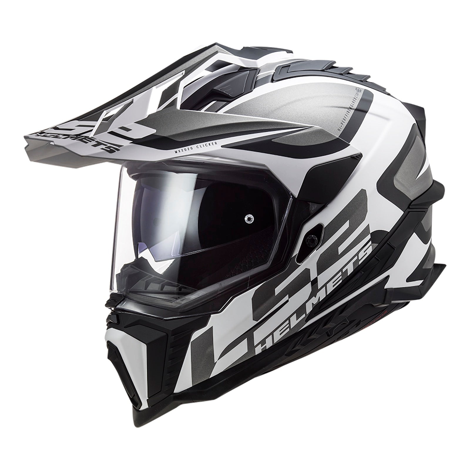 LS2 MX701 Explorer Alter HPFC Helmet - Matte Black / White 06