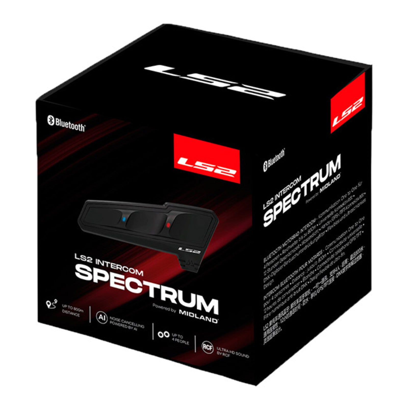 LS2 Spectrum Bluetooth Intercom by Midland - Single