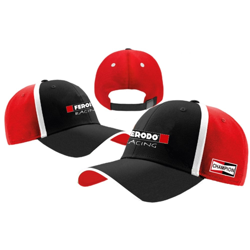 FERODO HAT - SPORT CAP BLK/RED/WHT