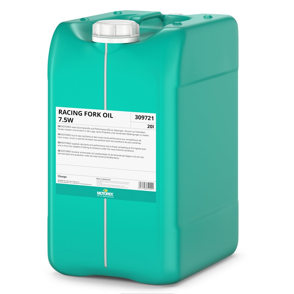 Motorex Racing Fork Oil 7.5W - 20 Litre Drum - Superseded from MRFO7.5W25 [309721]