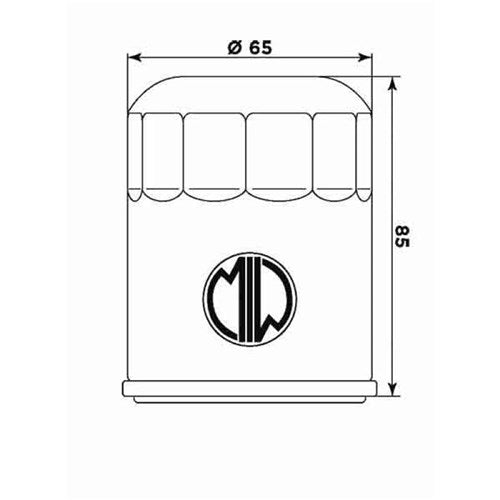 MIW OIL FILTER A11001 (HF621) ARCTIC CAT