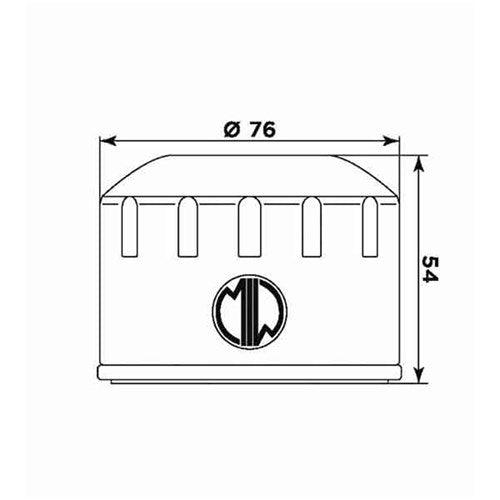 MIW OIL FILTER B9001 (HF164) BMW