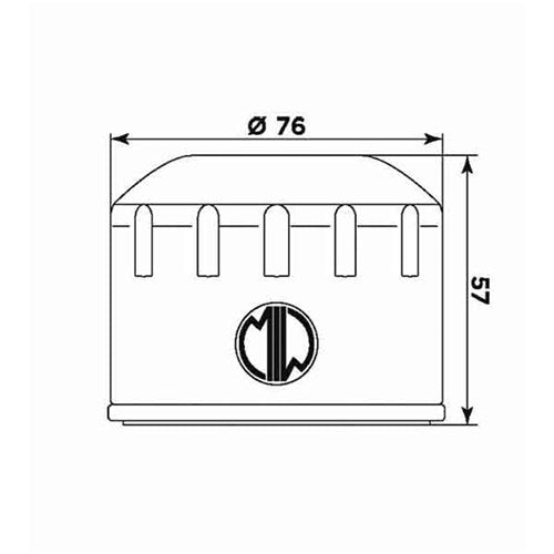 MIW OIL FILTER B9003 (HF165) BMW