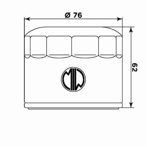 MIW OIL FILTER B9004 (HF160) BMW