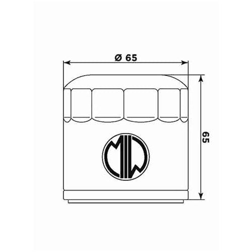 MIW OIL FILTER BE12001 (HF553) BENELLI