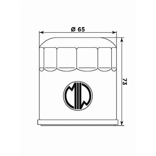 MIW OIL FILTER BU10003 (HF177) BUELL