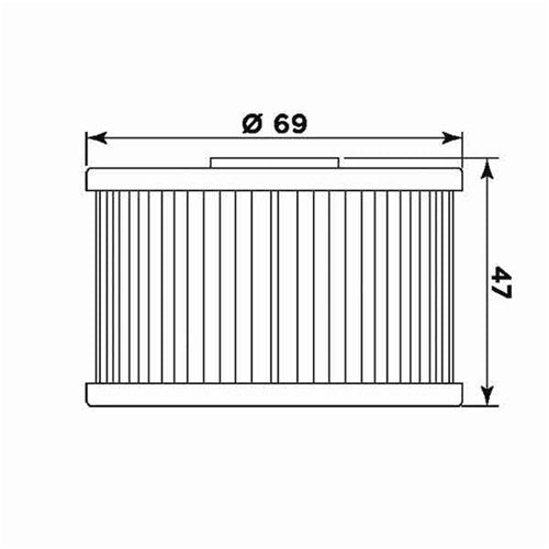 MIW OIL FILTER H1018 (HF114 ) HONDA