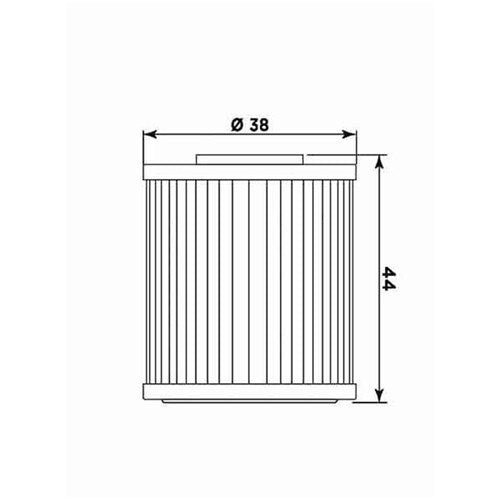 MIW OIL FILTER K2015 (HF207) BETA/KAWA/SUZUKI