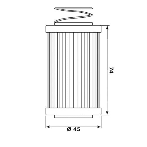 MIW OIL FILTER MV21002 (HF567) MV AGUSTA