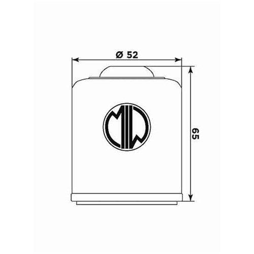 MIW OIL FILTER P5001 (HF183) APRILIA/PIAGGIO/VESPA