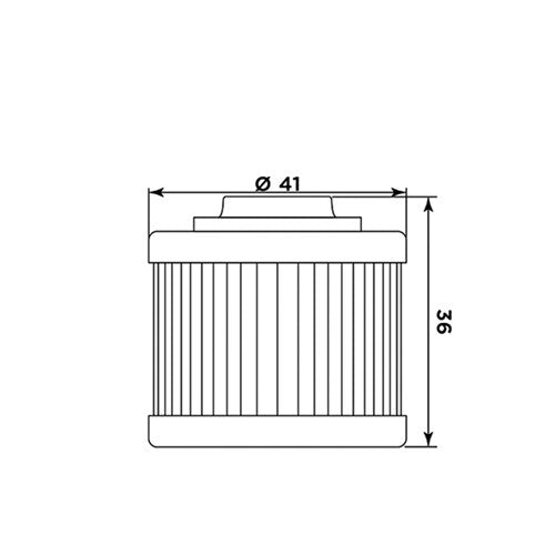 MIW OIL FILTER P5011 (HF186) APRILIA