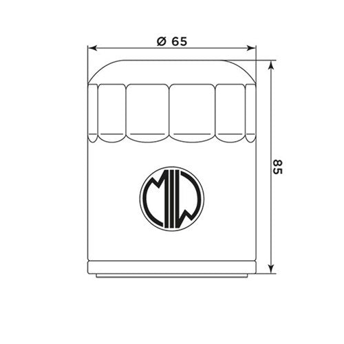 MIW OIL FILTER PO22001 (HF198) POLARIS/VICTORY