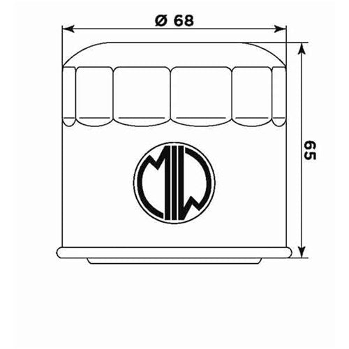 MIW OIL FILTER S3011 (HF138) APRILIA/SUZUKI