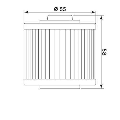 MIW OIL FILTER Y4001 (HF145) APRILIA/YAMAHA