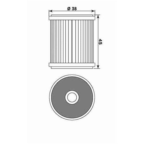 MIW OIL FILTER Y4015 (HF142) TM/YAMAHA