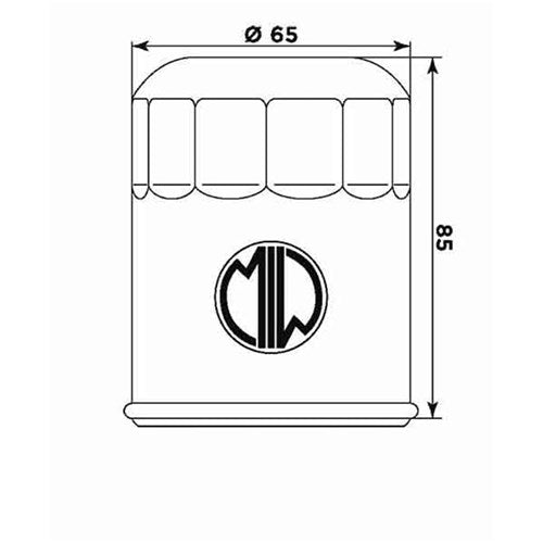 MIW OIL FILTER Y4019 (HF148) TGB/YAMAHA