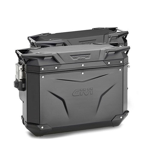 GIVI TREKKER OUTBACK EVO SIDE CASES (PAIR) 37L/33L BLACK