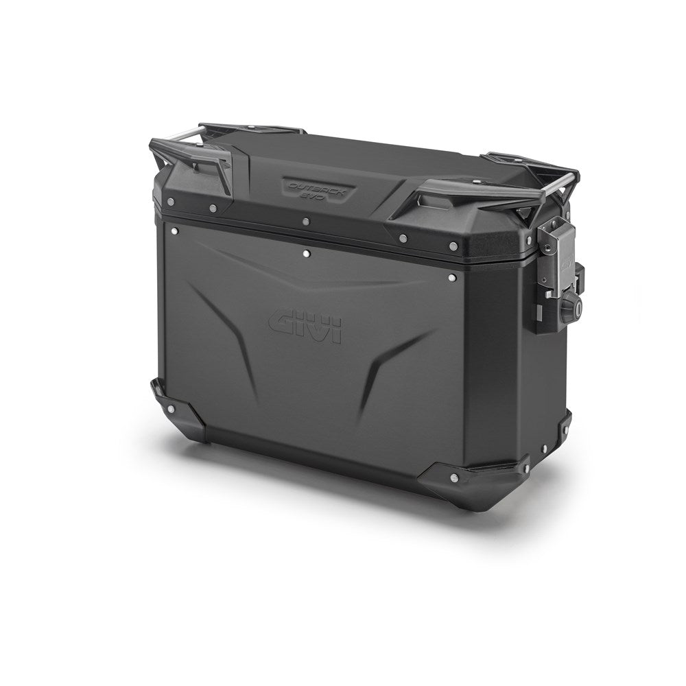 GIVI TREKKER OUTBACK EVO 37L ALLOY BLACK PANNIER LEFT (SINGLE) CAM [ONC01] #