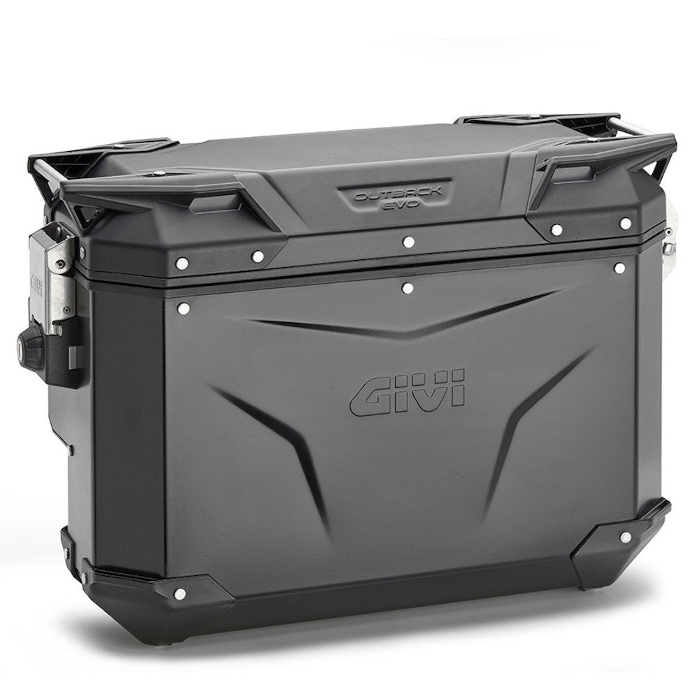 GIVI TREKKER OUTBACK EVO 33L ALLOY BLACK PANNIER RIGHT (SINGLE) CAM [ONC01] #