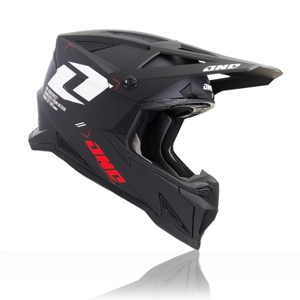 ONE INDUSTRIES X-297 HELMET FOCUS - BLACK/WHITE (2XL)